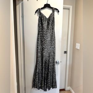 Formal sequence full length dress